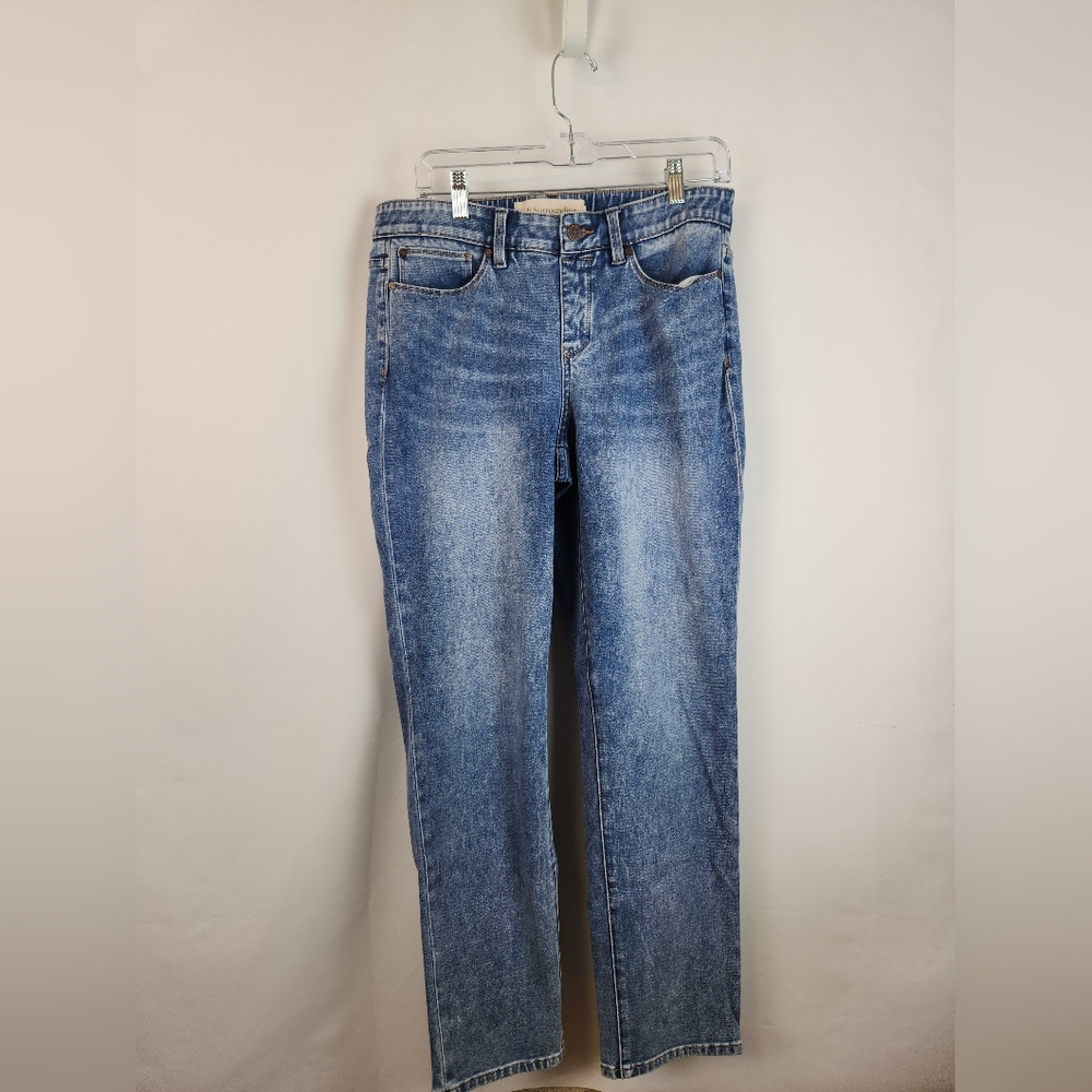 Soft Surroundings The‎ Ultimate Denim Relaxed Straight  Pull On Jeans Medium